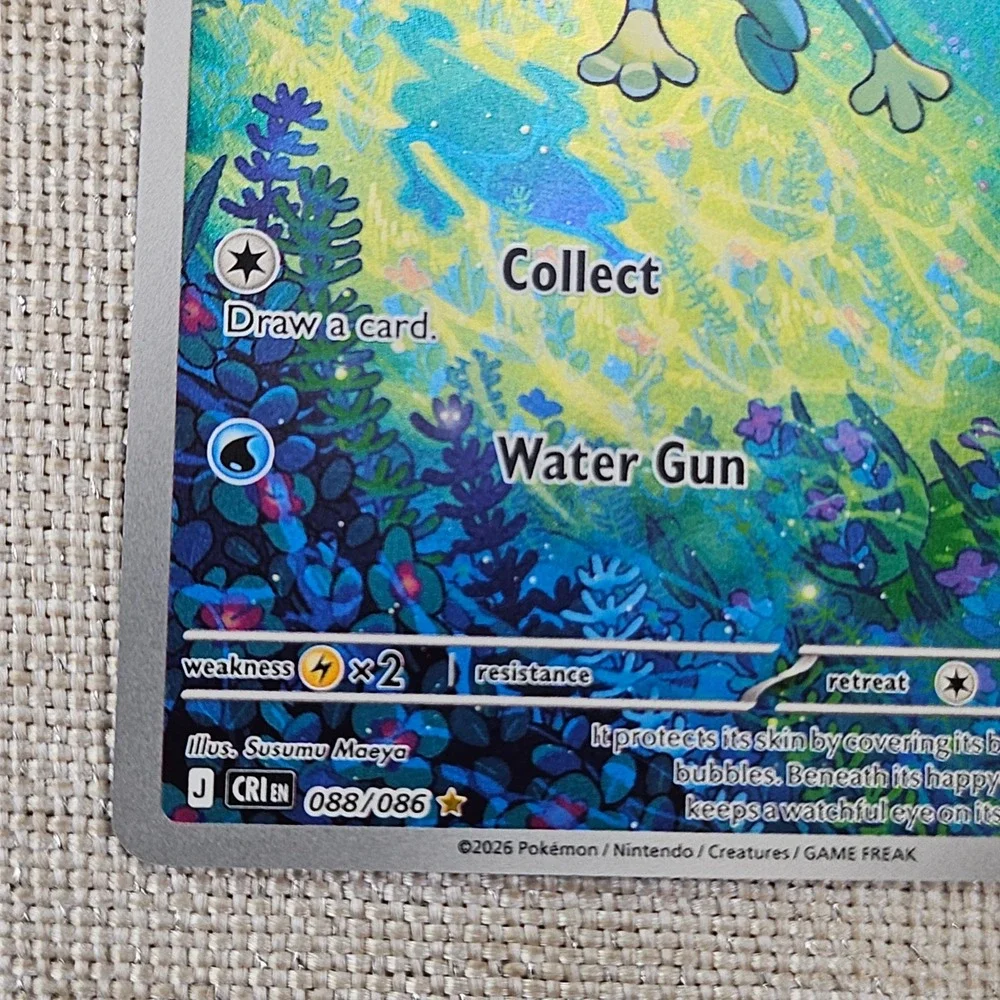 Pokemon Froakie 088/086 Shrouded Fable Illustration Rare Full Art Holo Card NM